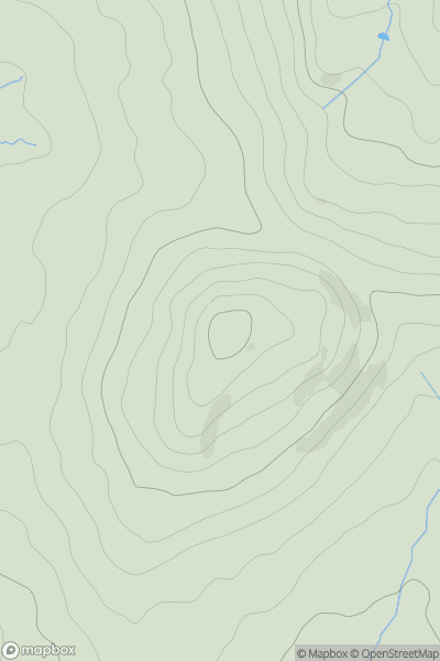 Thumbnail image for Harrop Edge [Lancashire, Cheshire and S Pennines] [SJ983963] showing contour plot for surrounding peak